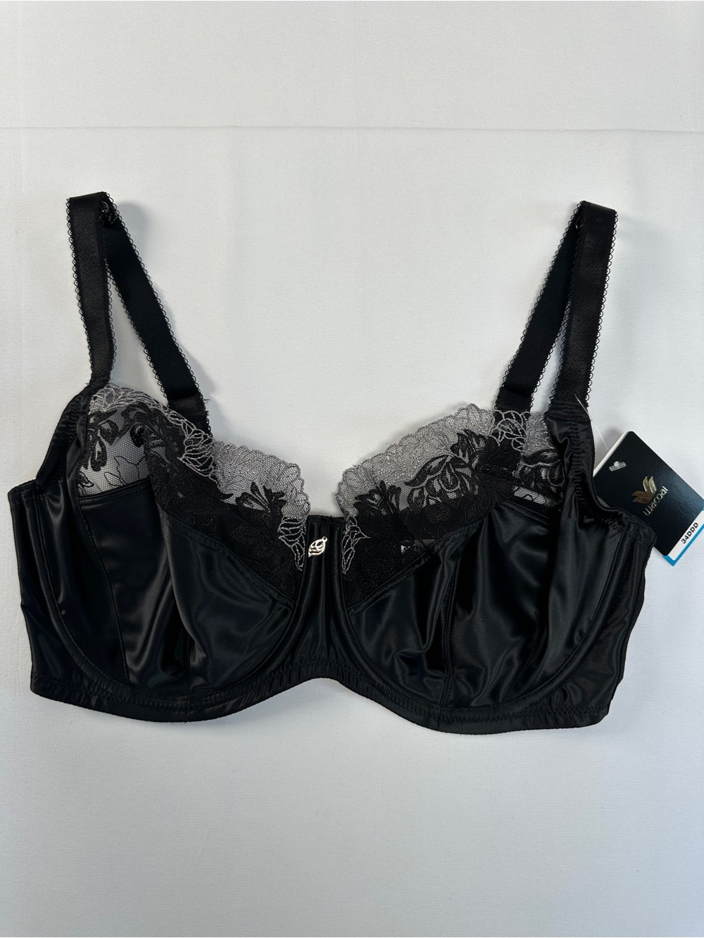 Wacoal Side Note Full Coverage Side Support Underwire Bra Black 34DDD